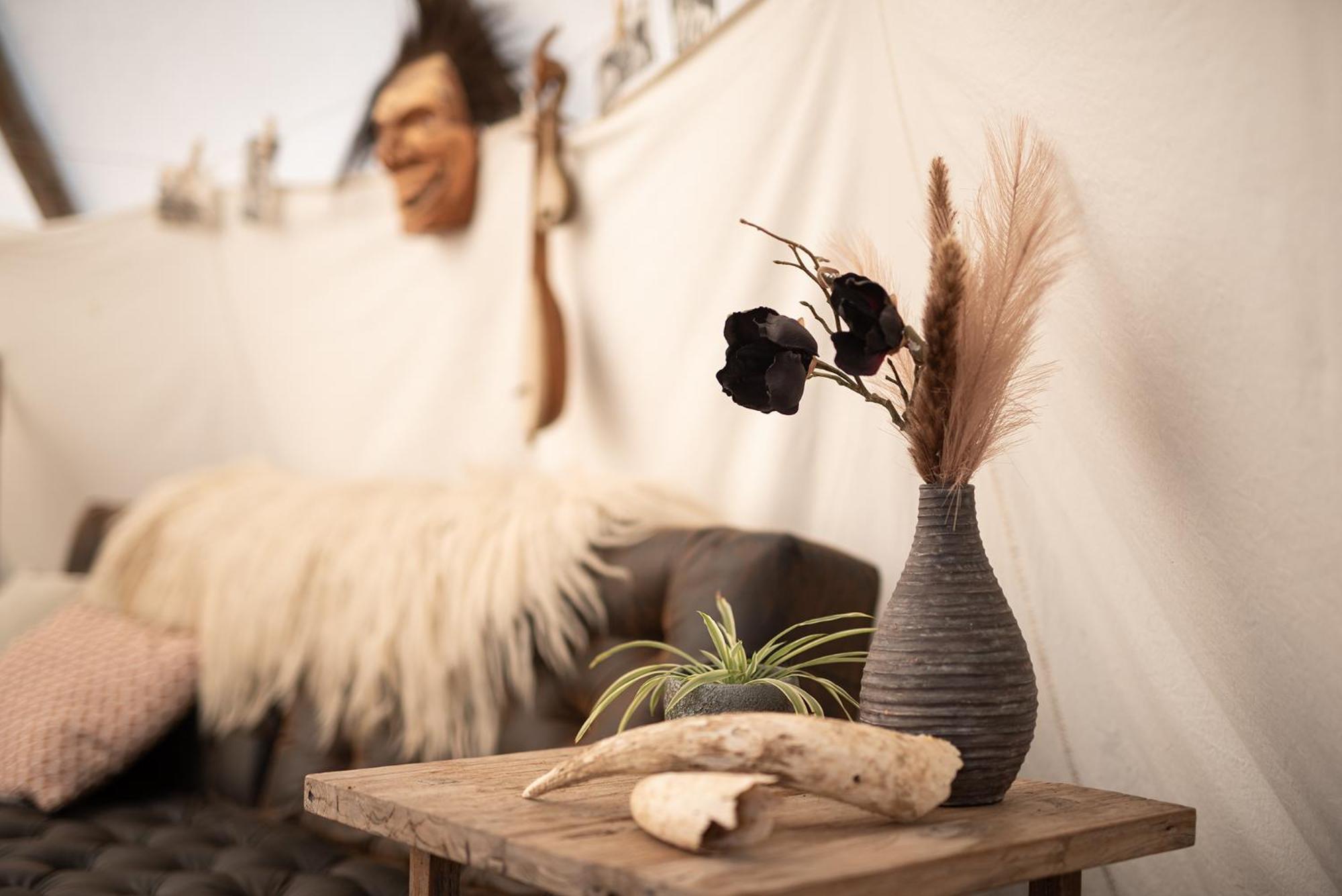 Hotel Slapen Tussen De Schapen In De Tante Tipi Zennewijnen Exterior foto